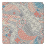 Japanese style pattern. Illustration. Trivet