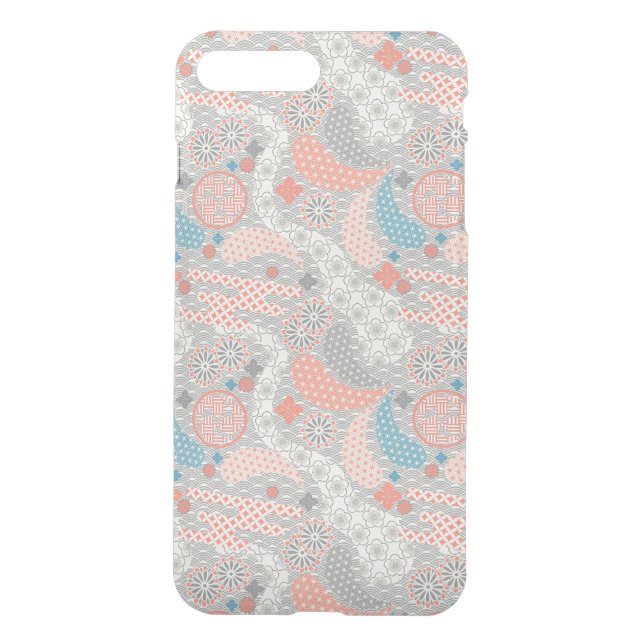 Japanese style pattern. Illustration. Uncommon iPhone Case (Back)