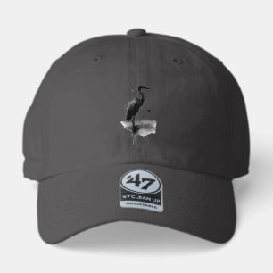 Japanese Sumi-e Crane Zen '47 Brand Hat