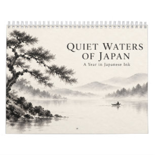 Japanese Sumi-e Landscapes: Quiet Waters Calendar