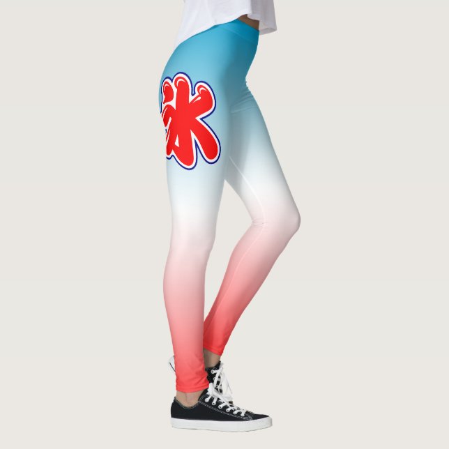 Japanese Summer Shaved Ice Leggings (Right)