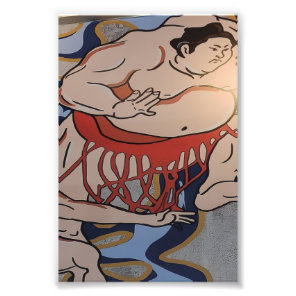 Japanese Sumo Wrestler Art Photo Print