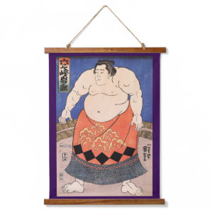 Japanese Sumo Wrestler, Kuniyoshi Hanging Tapestry