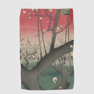 Japanese sunrise sunset plum estate trees golf towel