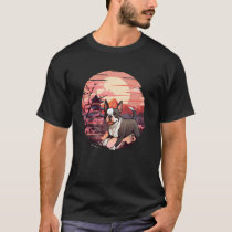 Japanese Sunset Boston Terrier T-Shirt