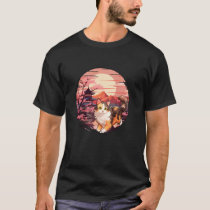 Japanese Sunset Calico Cat T-Shirt