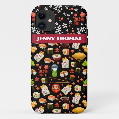 Japanese sushi iPhone 11 case