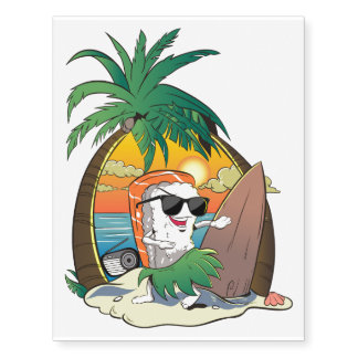 Japanese Sushi Food Holiday Temporary Tattoos