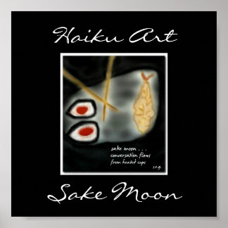 Japanese Sushi Haiku Art Print