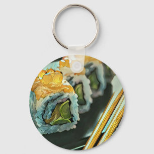 Japanese sushi keychain