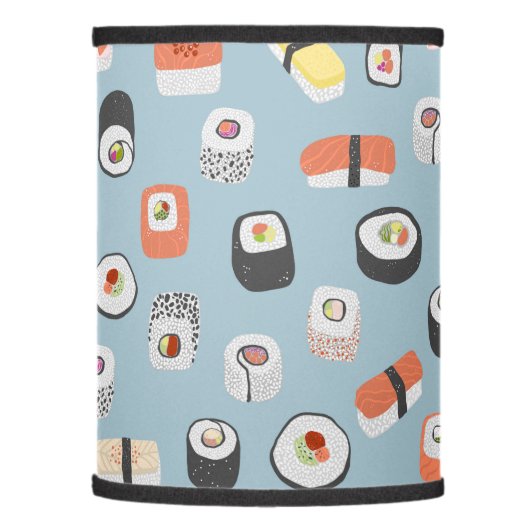 Japanese Sushi Nigiri Maki Roll Pattern Lamp Shade (Left)