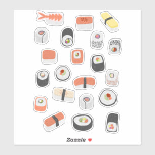 Japanese Sushi Nigiri Maki Roll Sticker