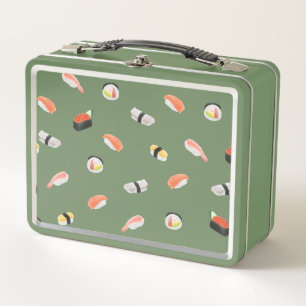 Japanese Sushi Pattern Metal Lunch Box