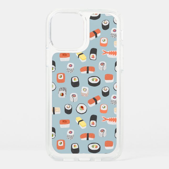 Japanese Sushi Pattern Speck iPhone 12 Case (Front)