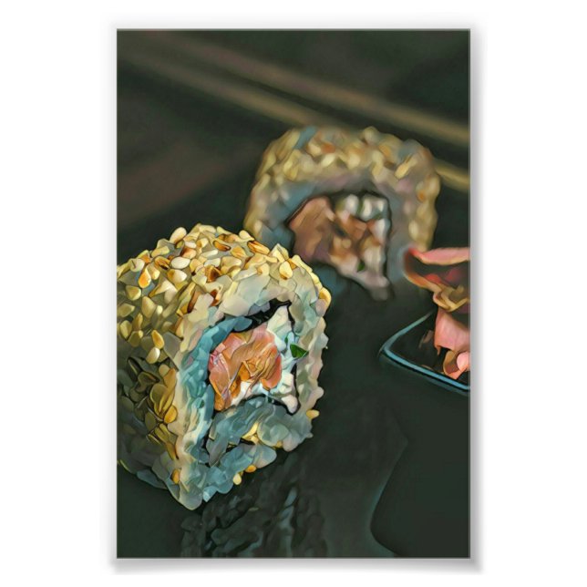 Japanese sushi photo print (Front)