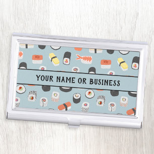 Japanese Sushi Restaurant Catering Business Card Case