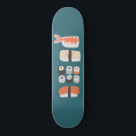 Japanese Sushi Skateboard<br><div class="desc">Sushi,  nigiri and maki rolls delicious food art for those who love to eat Japanese cuisine.</div>