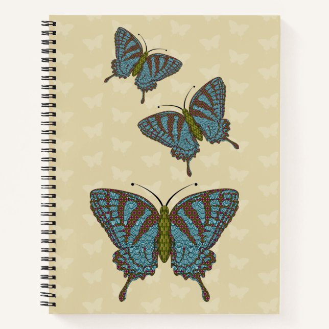 Japanese Swallowtail Spiral Notebook (Front)
