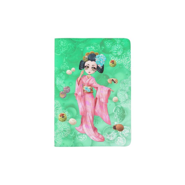 Japanese sweets passport holder (Front)