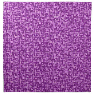 Japanese swirl pattern - orchid pink and purple napkin