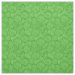 Japanese swirl pattern - pine and lime green fabric