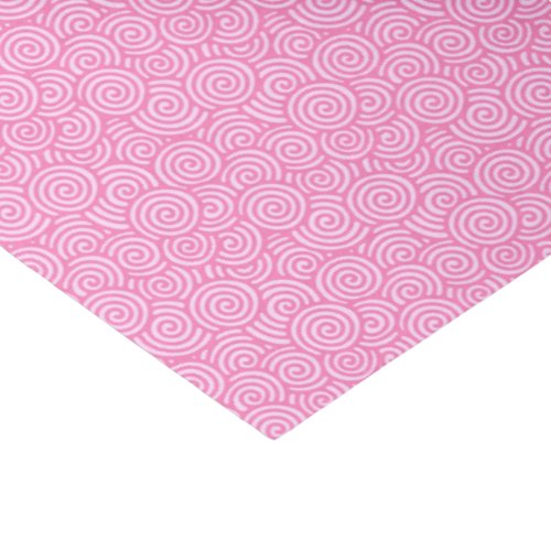 Japanese swirl pattern _ soft peppermint pink tissue paper