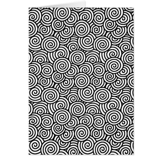 Japanese swirl pattern - white and black (Front)