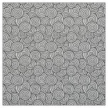 Japanese swirl pattern - white and black fabric