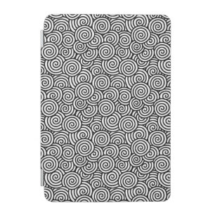 Japanese swirl pattern - white and black iPad mini cover