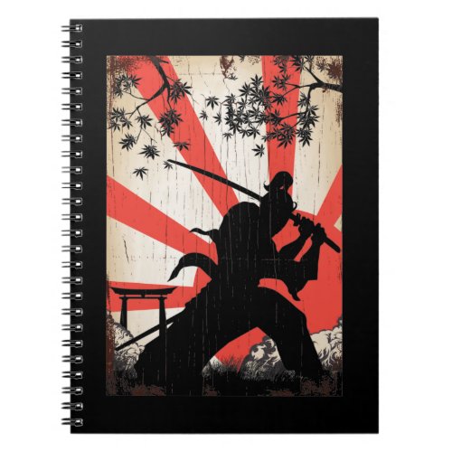 Japanese Swordsman Samurai Warrior Art Notebook