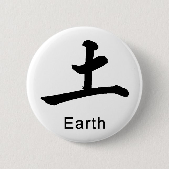 Japanese symbol for earth causes environment button (Front)