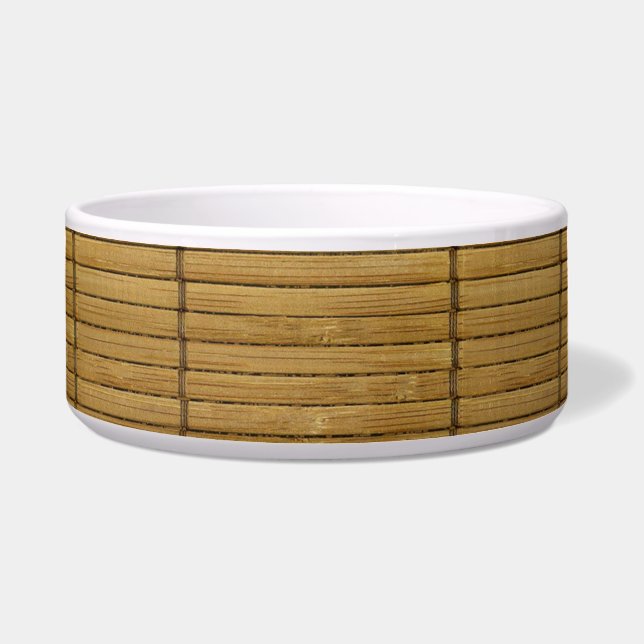 Japanese Tatami Mat, Bamboo Mat, Bamboo Planks Bowl (Front)