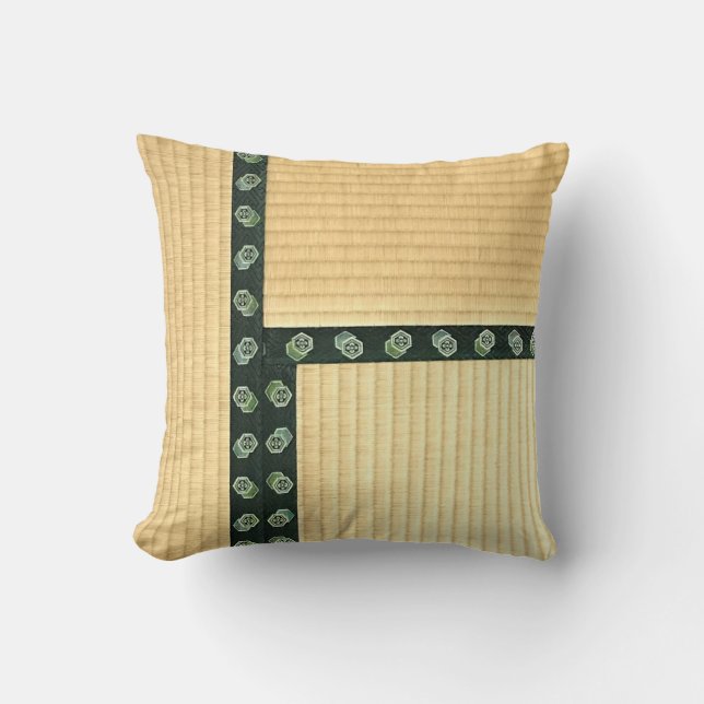 Japanese "TATAMI" Throw Pillow (Front)