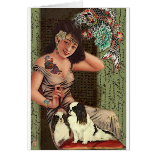 Japanese Tattoed Beauty Cards