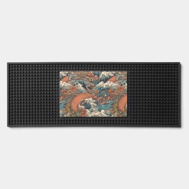 Japanese Tattoo Art #2 Bar Mat (Front)