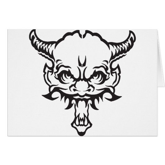 Japanese Tattoo Oni Demon (Front Horizontal)