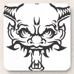 Japanese Tattoo Oni Demon Beverage Coaster