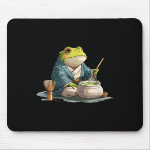 Japanese Tea Ceremony Costume For Frog And Japan L Mouse Pad