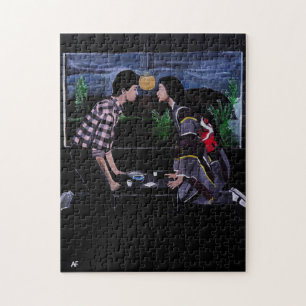 Japanese Tea Ceremony Painting by Alfred Fox Jigsaw Puzzle