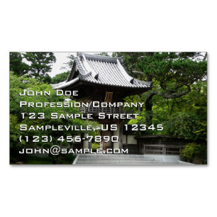 Japanese Tea Garden in San Francisco Business Card Magnet
