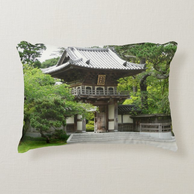 Japanese Tea Garden in San Francisco Decorative Pillow (Front)