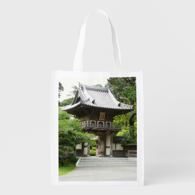 Japanese Tea Garden in San Francisco Grocery Bag (Front)