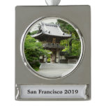 Japanese Tea Garden in San Francisco Silver Plated Banner Ornament