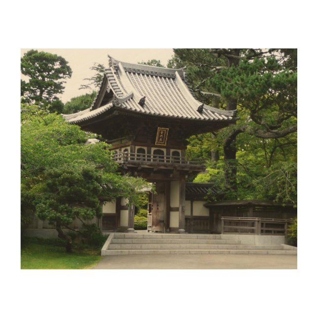 Japanese Tea Garden in San Francisco Wood Wall Art (Front)
