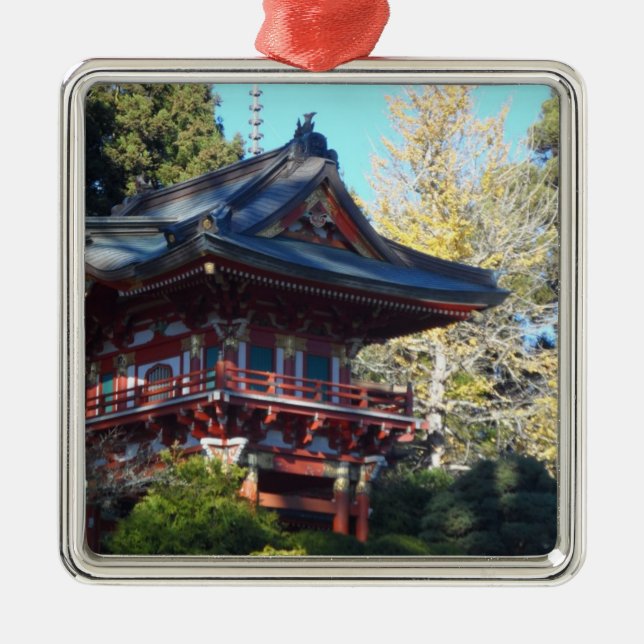 Japanese Tea Garden- San Francisco Metal Ornament (Front)