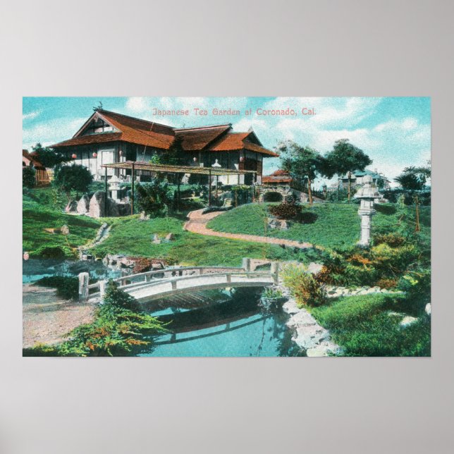 Japanese Tea Garden ViewCoronado, CA Poster (Front)