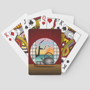 Japanese Tea Room Custom Bicycle® Playing Cards
