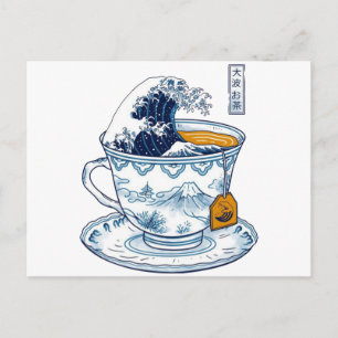 Japanese Tea Wave Postcard
