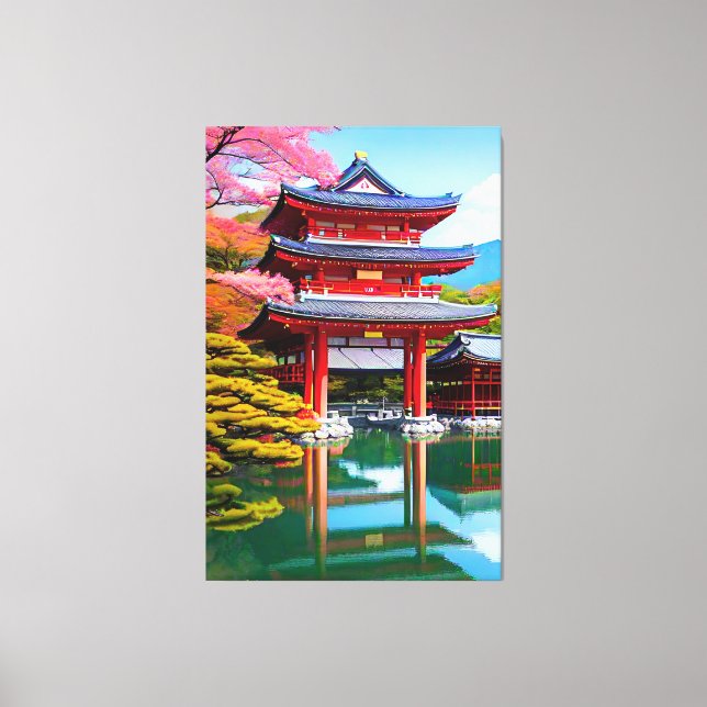 Japanese Temple  Canvas Print (Front)