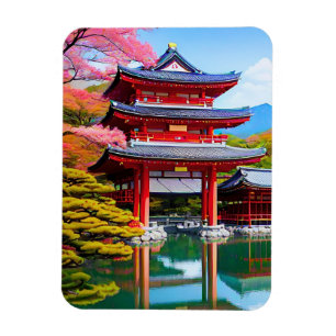 Japanese Temple  Magnet
